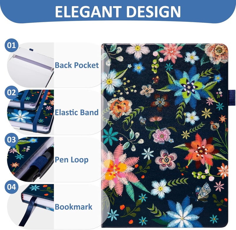 COMKISO Store Address Book with Individual Alphabetical Tabs Laminated, Large Print Address Book with 468 Wide Lining Entry Spaces, Change of Address Labels, Hardcover Address Book 5.7 x 8.5" - Bloom - Image 5